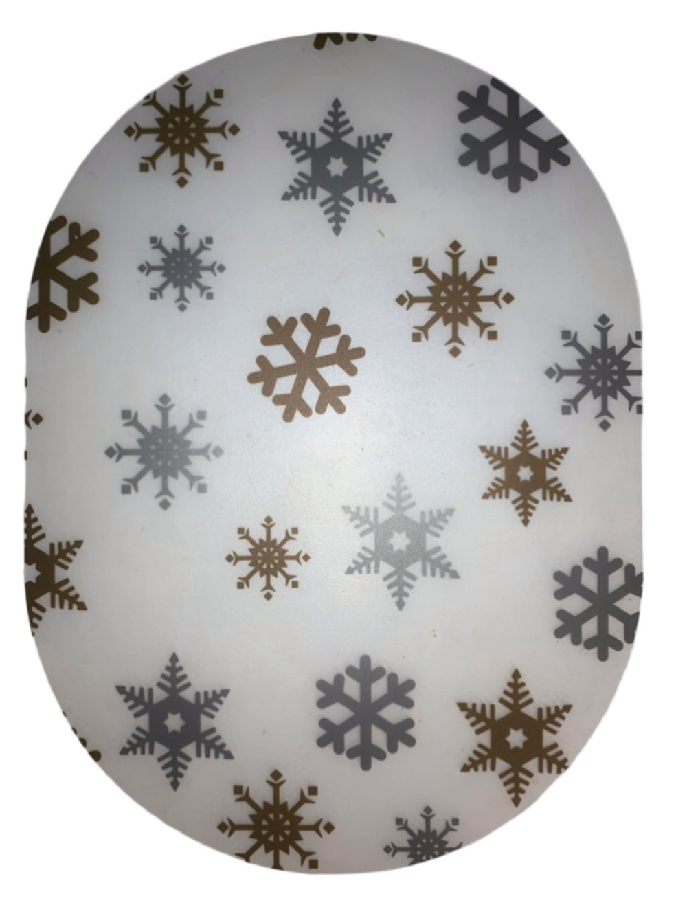 6 Snowflake placemats plastic One Size silver Gold clear
